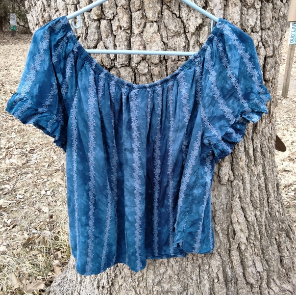 Knox Rose Tops - ⬇️Price Drop!⬇️Knox Rose Peasant Blouse in size L